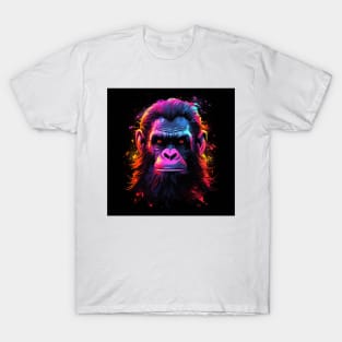 Apes Together Strong Neon Pop Art 4 T-Shirt